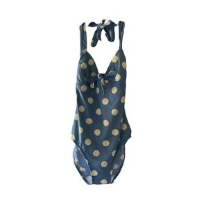 Boden Blue & White Polka Dot One-Piece Swimsuit – Size US 2 (UK 6) 🌊☀️